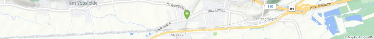 Map representation of the location for Apotheke Blindenmarkt in 3372 Blindenmarkt